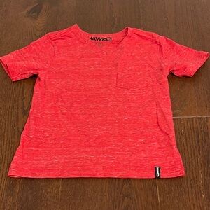 Tony Hawk Red V-Neck Short Sleeve T-Shirt Size M 5/6